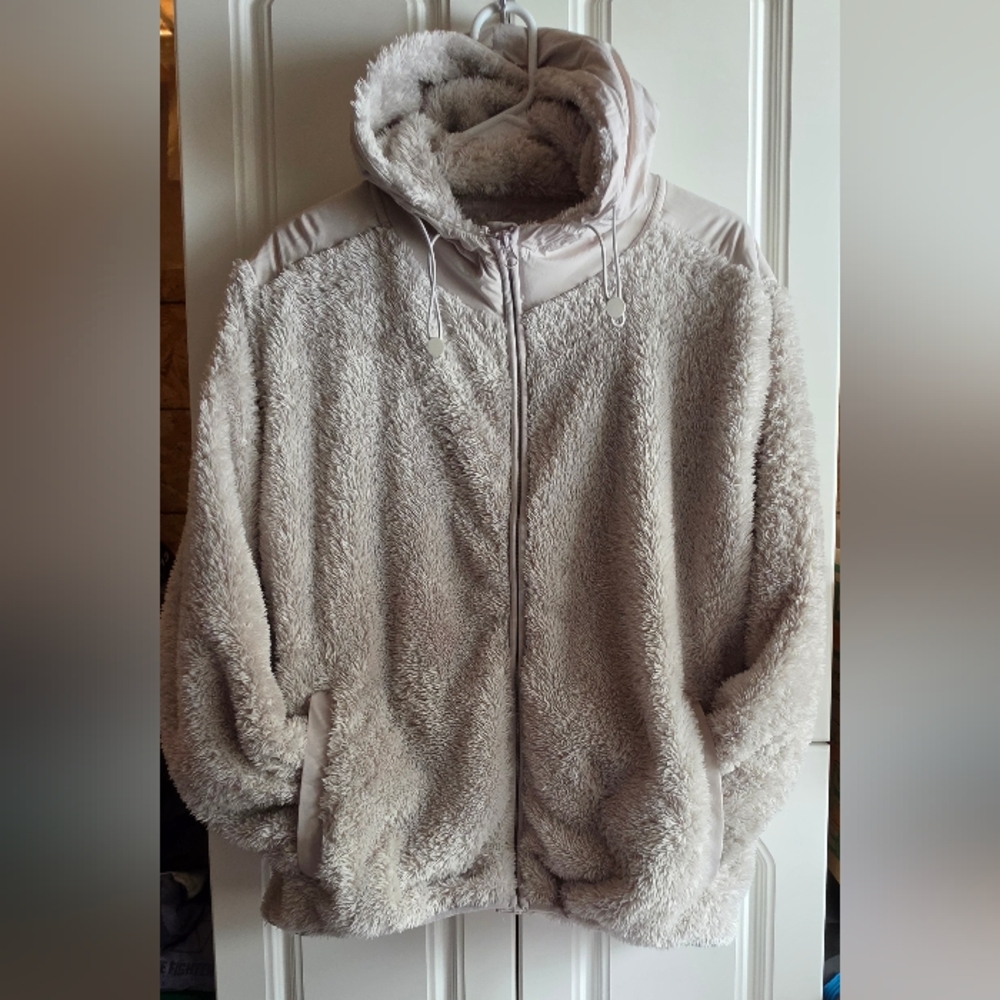 💥 ZYIA Storm Sherpa Block Zipper Jacket - Grey